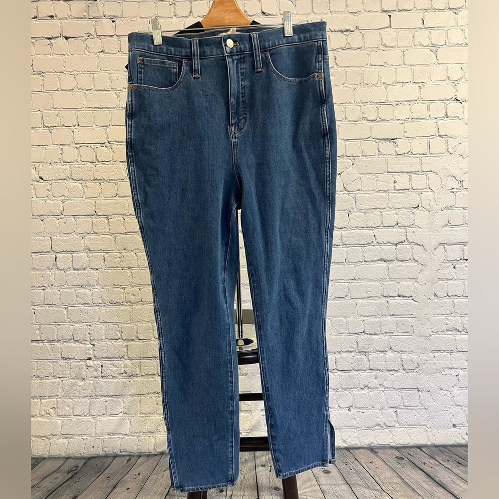 Madewell Women's Skinny Jeans - Dark Blue Denim